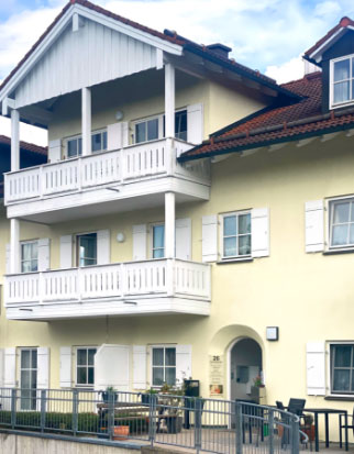 Seitenansicht des betreuten Wohnens in Amerang