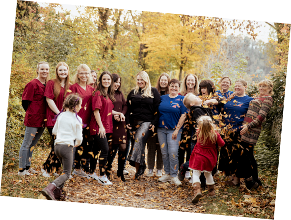 pflegeservice bock team im herbstlichen Wald